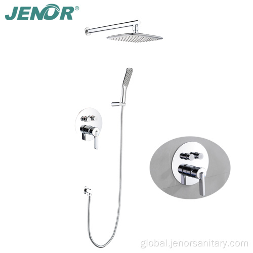 3 Function Concealed Shower Faucet Square Concealed Hot and Cold Waterfall Shower Faucet Factory